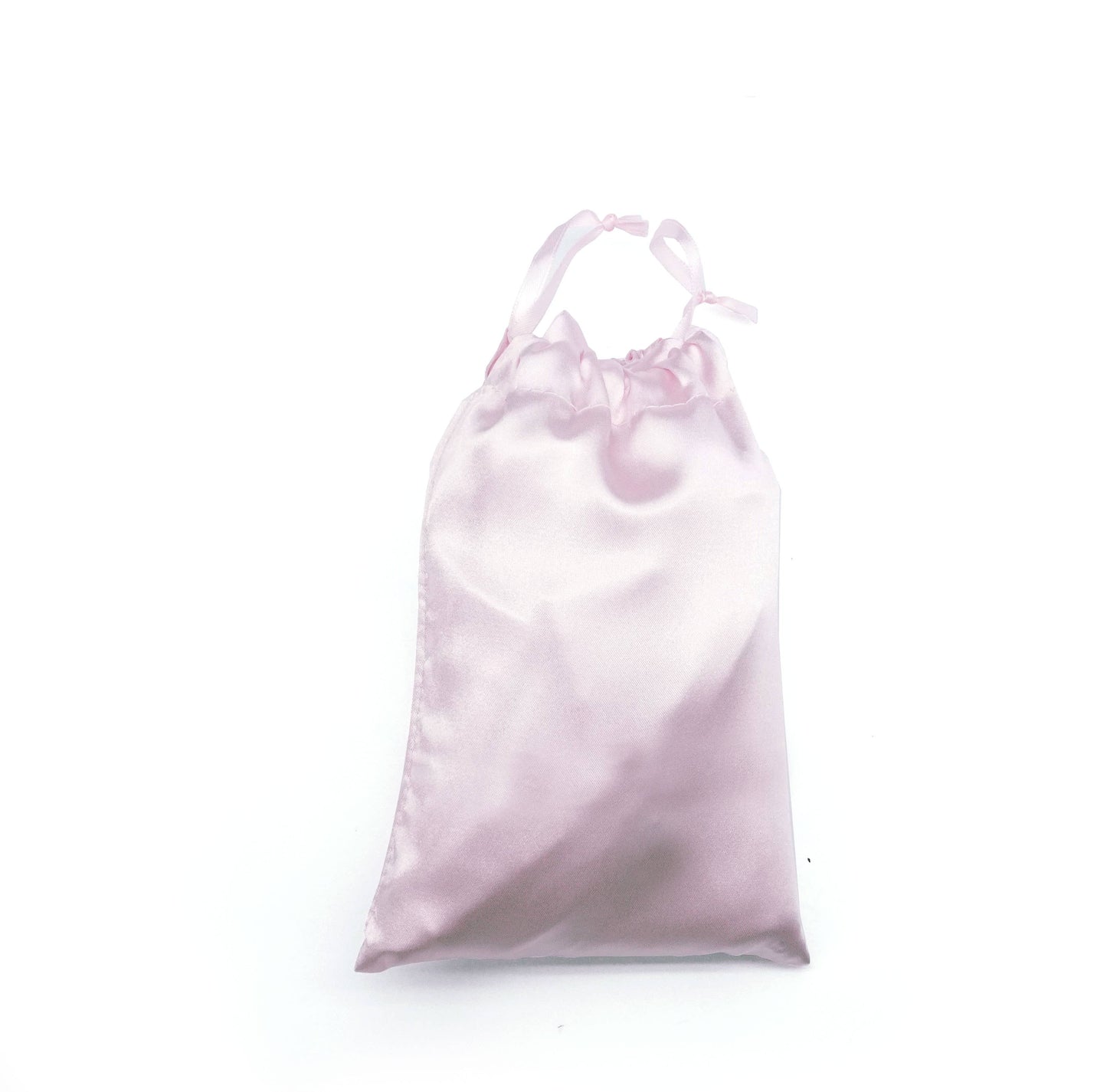 Solid Silky Satin Pillow: Lucent Cloud