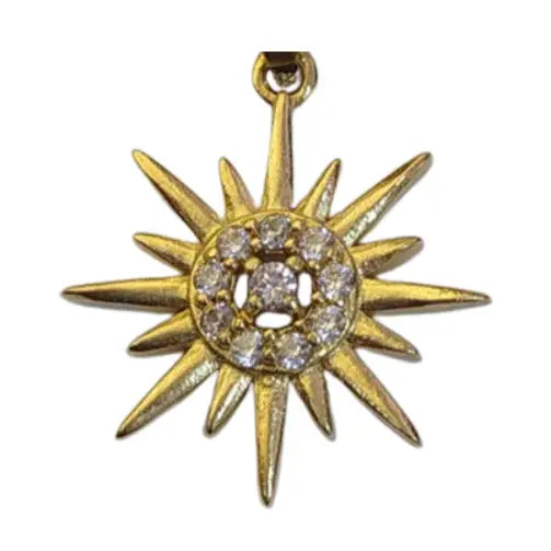 Golden Sunburst Charm