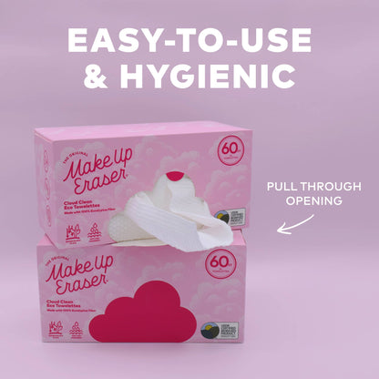 The Original MakeUp Eraser - Cloud Clean Eco Towelettes, Certified 100% USDA Biobased