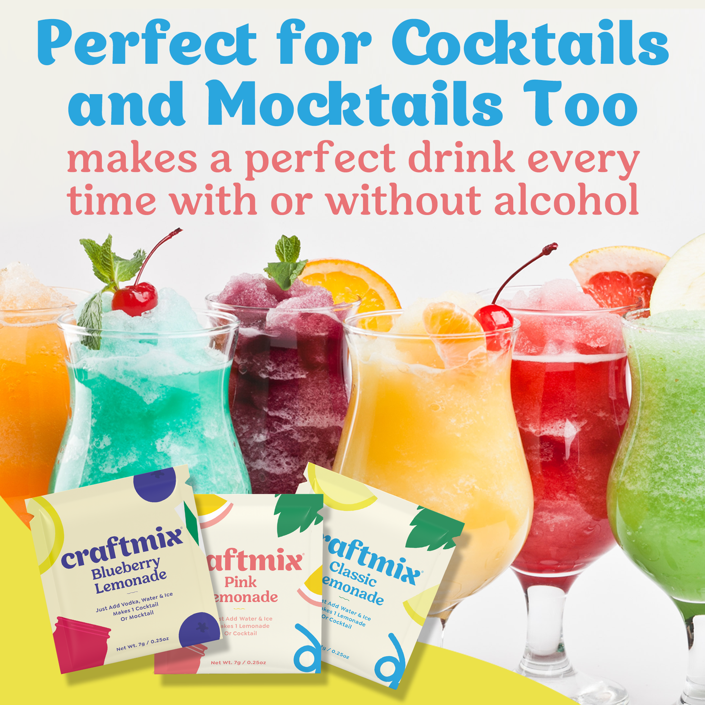 Craftmix - Lemonade Variety Pack Cocktail Mixers -12 Serving Multipack