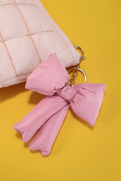 JOSSLYN by wall to wall - TRENDING PUFFY BOW RIBBON BAG CHARM KEYCHAIN | 40KC109