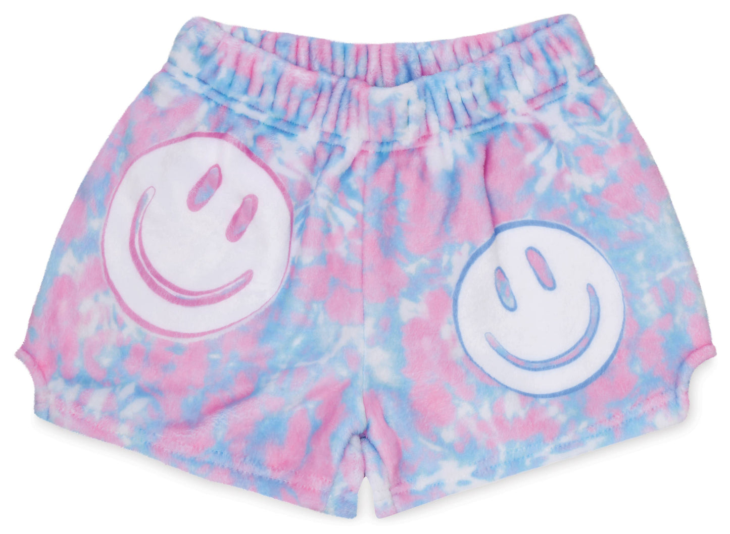 Tie Dye Smile Plush Shorts