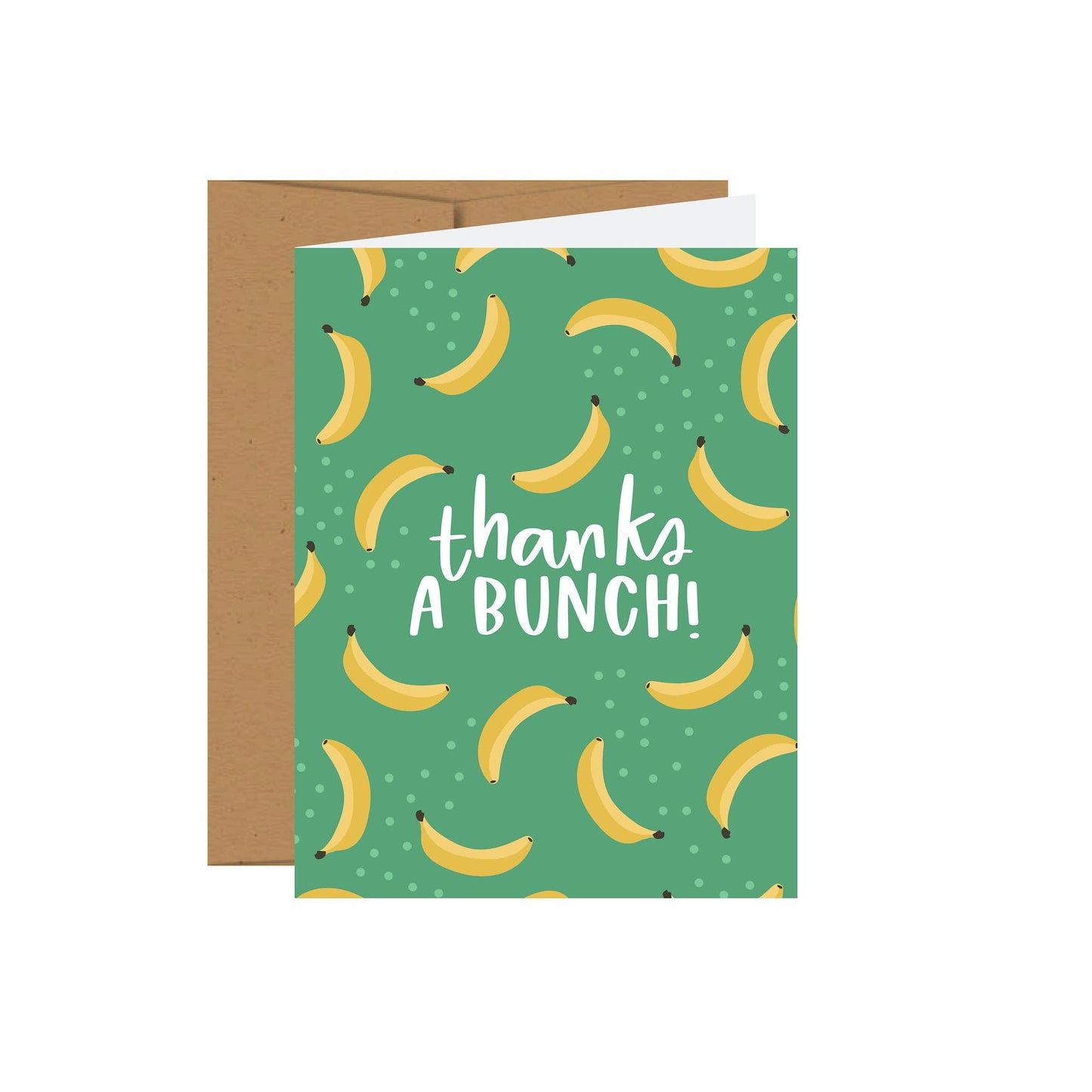 Thanks A Bunch Bananas Thank You Greeting Card