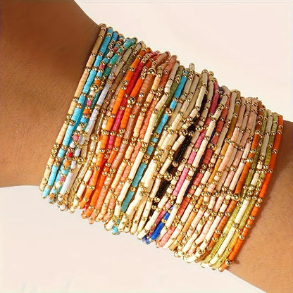 Bohemian Colored Seed Bracelet
