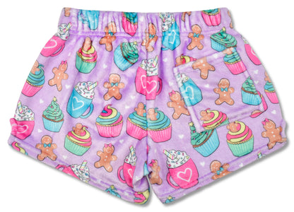Iscream - Gingerbread Cafe Plush Shorts (Small -(6-8))