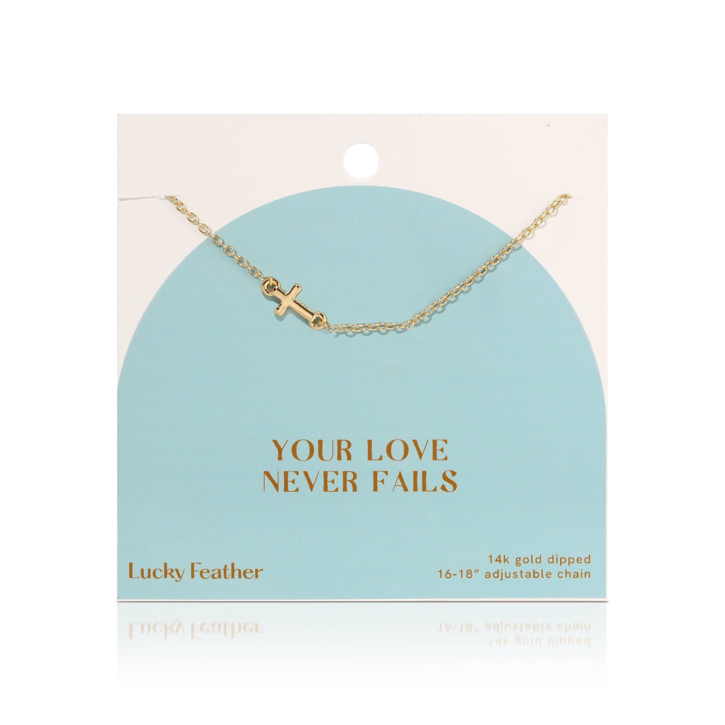 Lucky Feather - Faith Collection Necklace - Your Love Never Fails