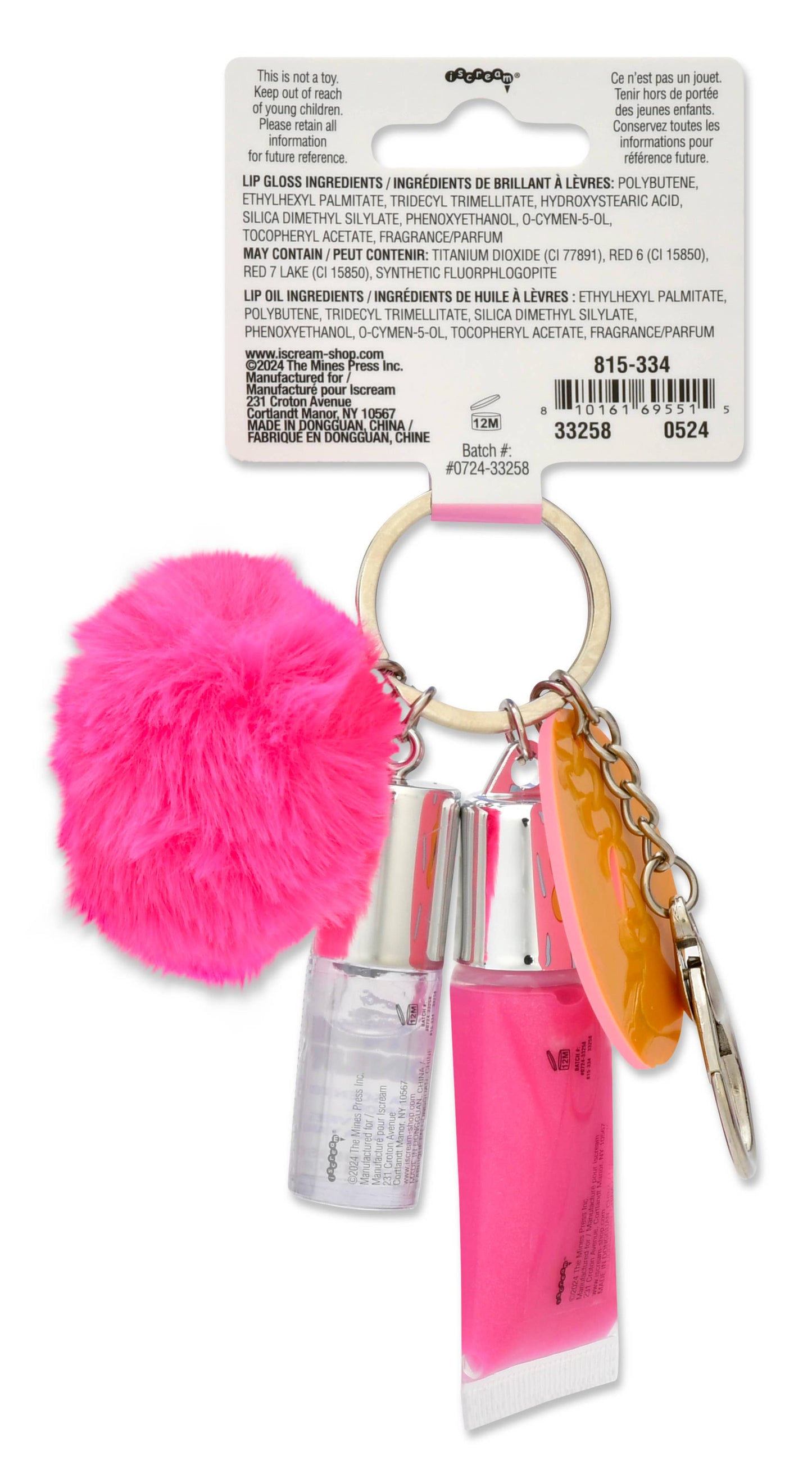 Iscream - DONUT LIP BALM KEYCHAIN