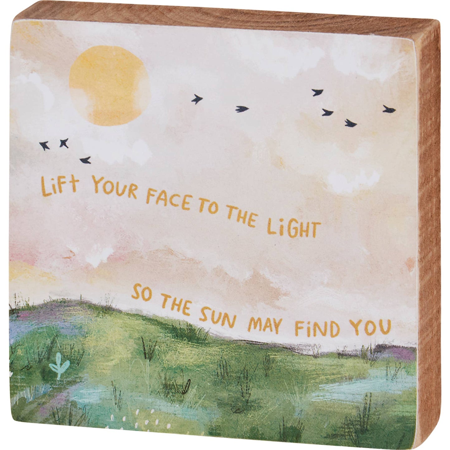 Primitives by Kathy - So The Sun May Find You Block Sign