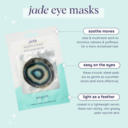 My Spa Life - Soothing Eye Patches - 4 Pairs - Jade Inspired