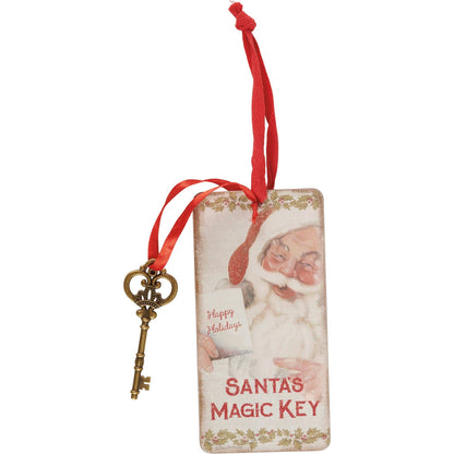 Primitives by Kathy - Santa's Magic Key Door Ornament