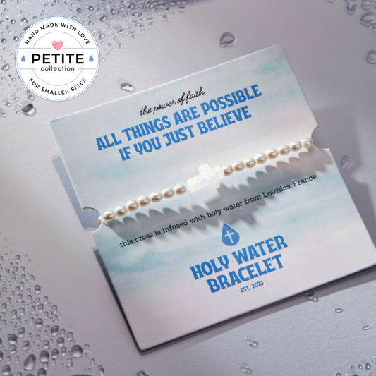 Petite Crystal Pearl Holy Water Bracelet