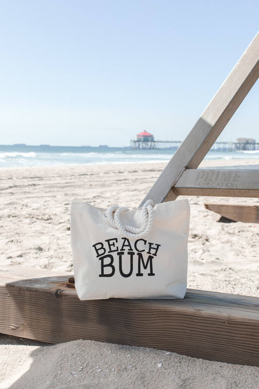 Beach Bum Rope Tote Bag