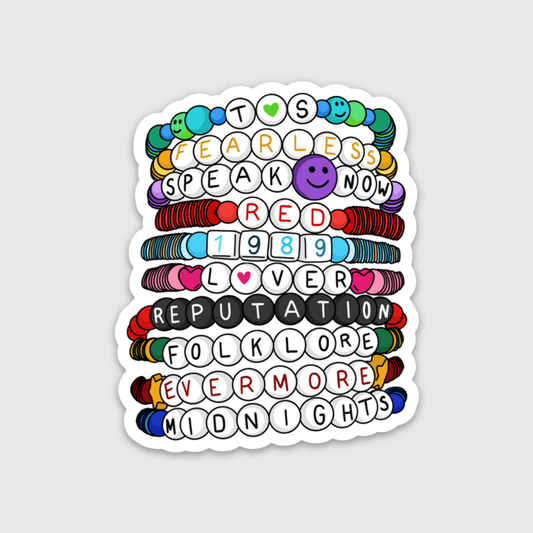 Eras Friendship Bracelets Sticker- UPDATED W/ TTPD ERA