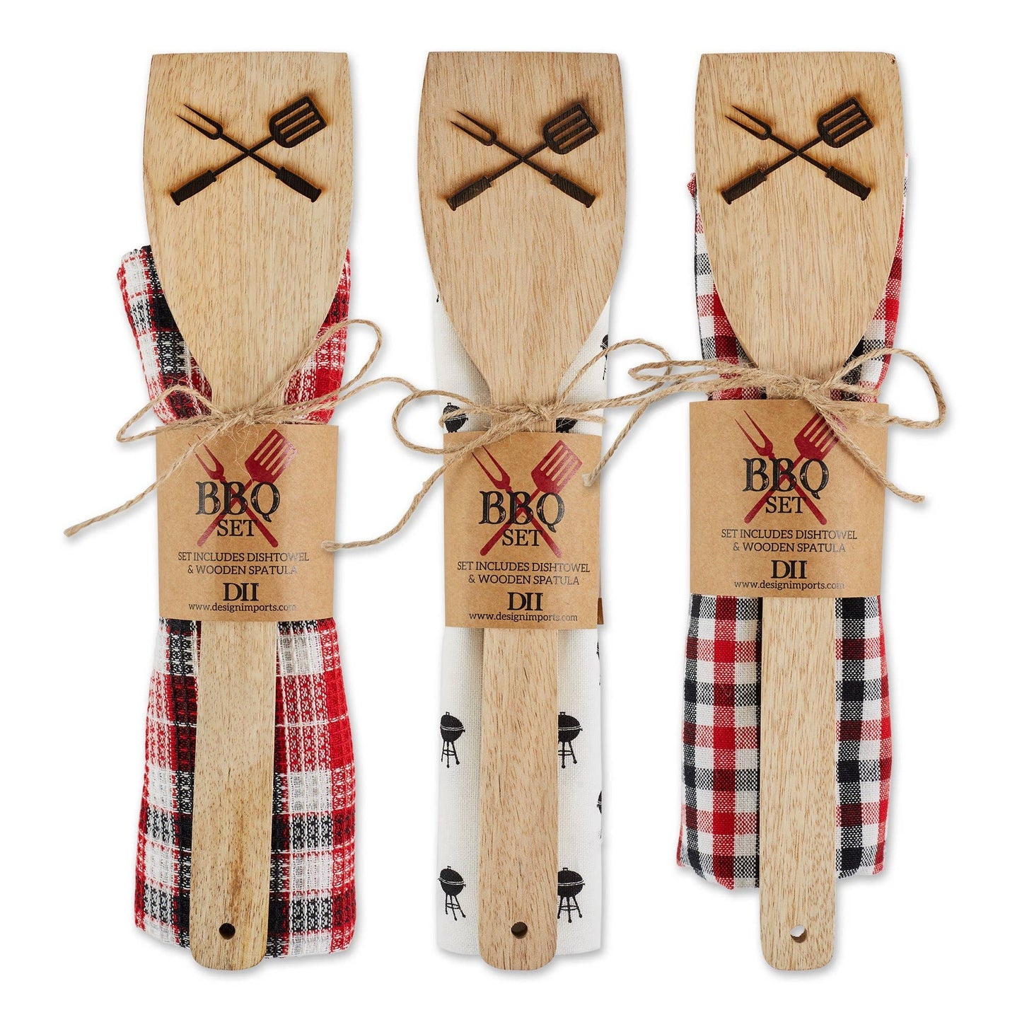 BBQ Dishtowel & Spatula Gift Set Mixed Pack