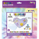 HEART PILLOW TIE DYE WITH PATCHES DIY KIT