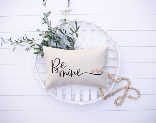 Be Mine Pillow Cover 12x20 inch | TeePotEtc